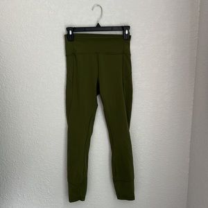 Lululemon. Size 6. Olive green.